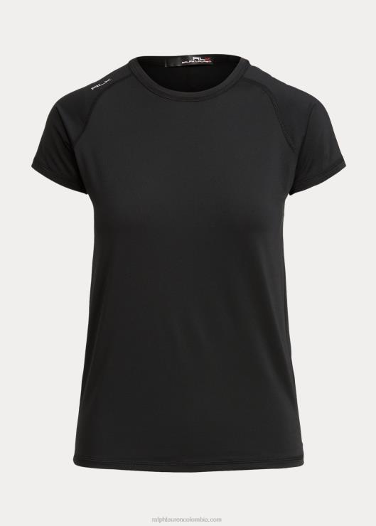 camiseta de manga corta de jersey de rendimiento mujer negro Ralph Lauren 2XR2V3761