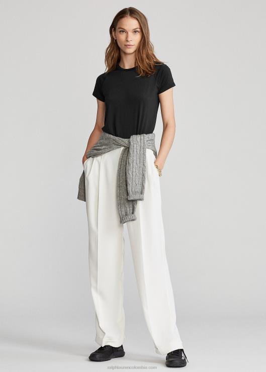 camiseta de manga corta de jersey de rendimiento mujer negro Ralph Lauren 2XR2V3761