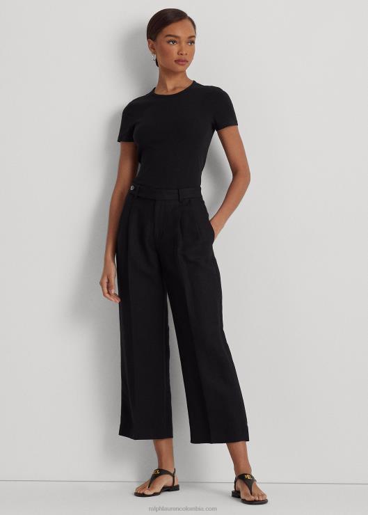 camiseta de mezcla de algodón mujer negro Ralph Lauren 2XR2V4254