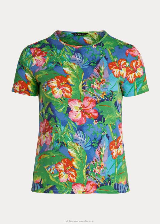 playera de algodón elástico floral mujerRalph Lauren 2XR2V4529
