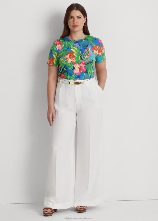 playera de algodón elástico floral mujerRalph Lauren 2XR2V4529