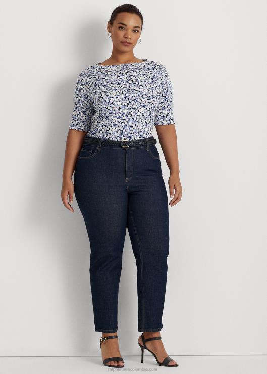 playera de algodón elástico floral mujerRalph Lauren 2XR2V4604