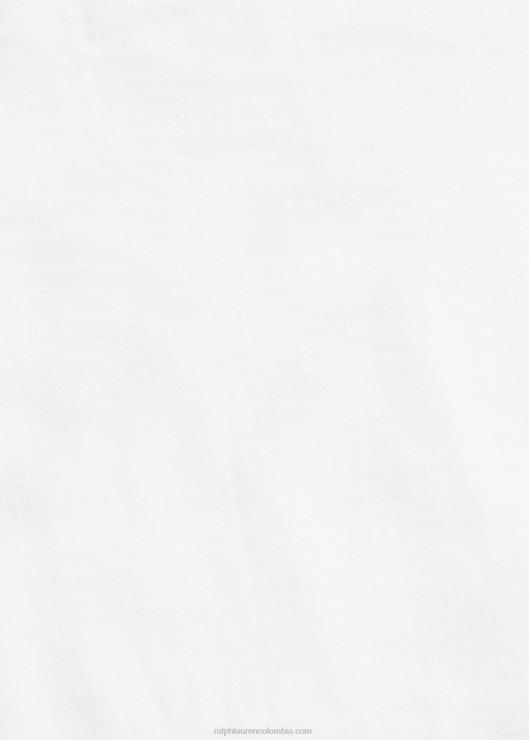 playera de jersey de algodón con logo mujer blanco Ralph Lauren 2XR2V3679