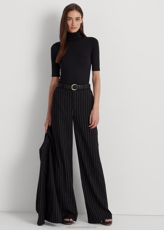 top de punto con cuello alto mujer negro Ralph Lauren 2XR2V4244