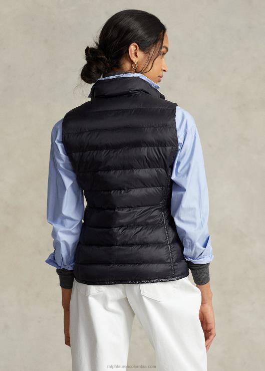 chaleco acolchado plegable mujer negro Ralph Lauren 2XR2V3283