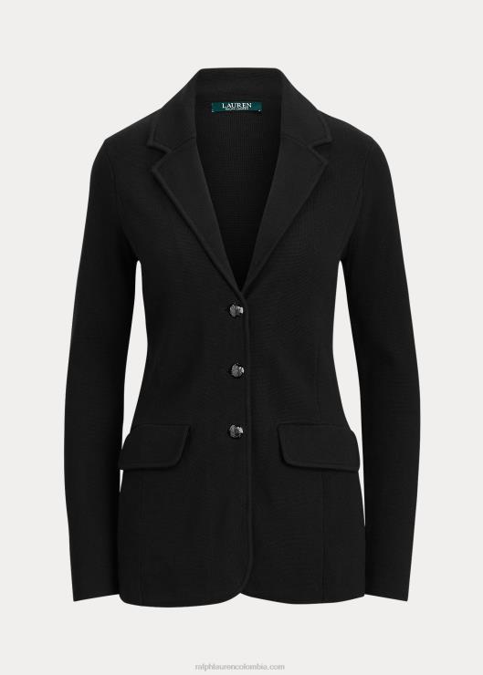 blazer de algodón peinado mujer negro Ralph Lauren 2XR2V4491