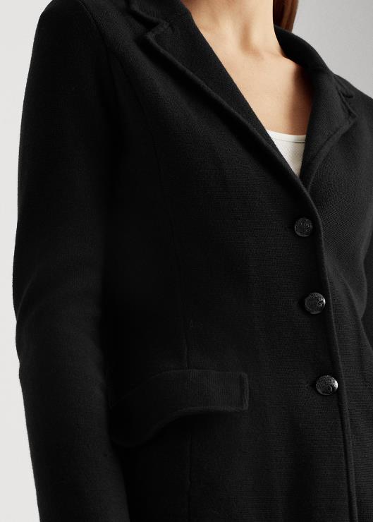 blazer de algodón peinado mujer negro Ralph Lauren 2XR2V4491