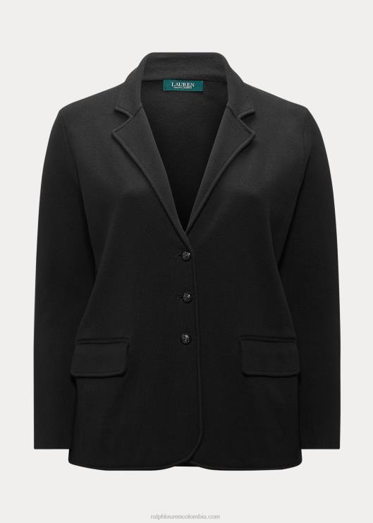 blazer de algodón peinado mujer negro Ralph Lauren 2XR2V4739
