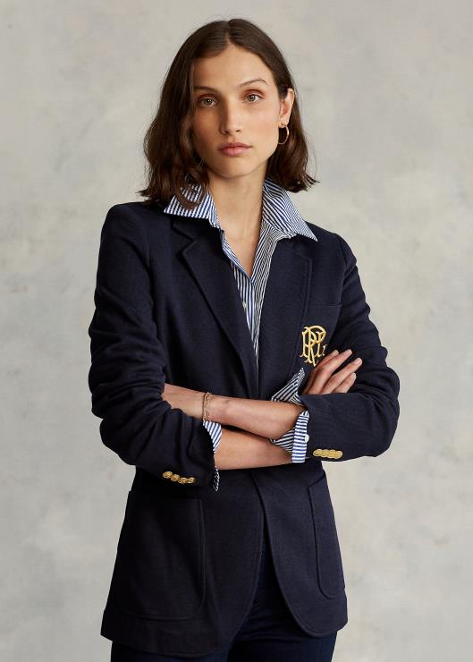 blazer de punto doble en jacquard mujer avenida park marina Ralph Lauren 2XR2V3354