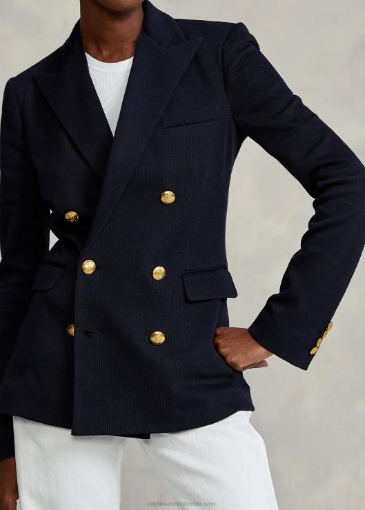 blazer tejido con doble botonadura mujer avenida park marina Ralph Lauren 2XR2V9197