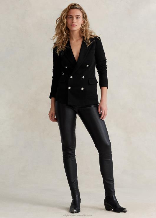 blazer tejido con doble botonadura mujer negro Ralph Lauren 2XR2V9198