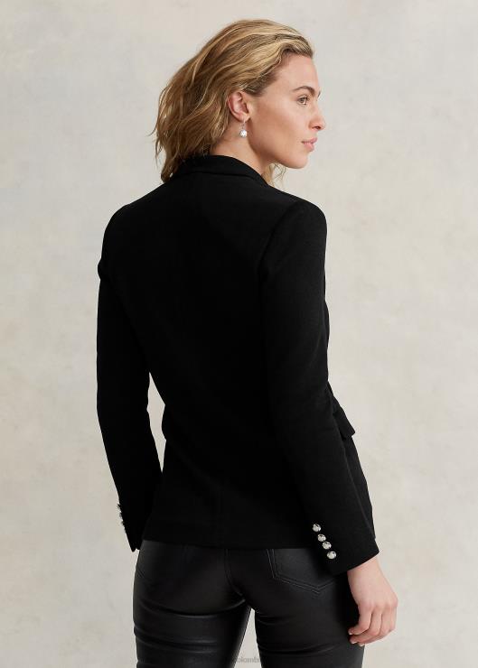 blazer tejido con doble botonadura mujer negro Ralph Lauren 2XR2V9198