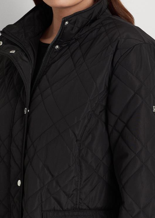 chamarra capitonada con cuello alzado mujer negro Ralph Lauren 2XR2V4706