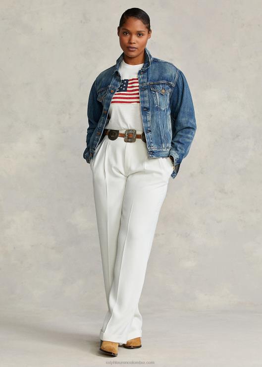 chamarra de camionero de mezclilla mujer índigo oscuro Ralph Lauren 2XR2V3278