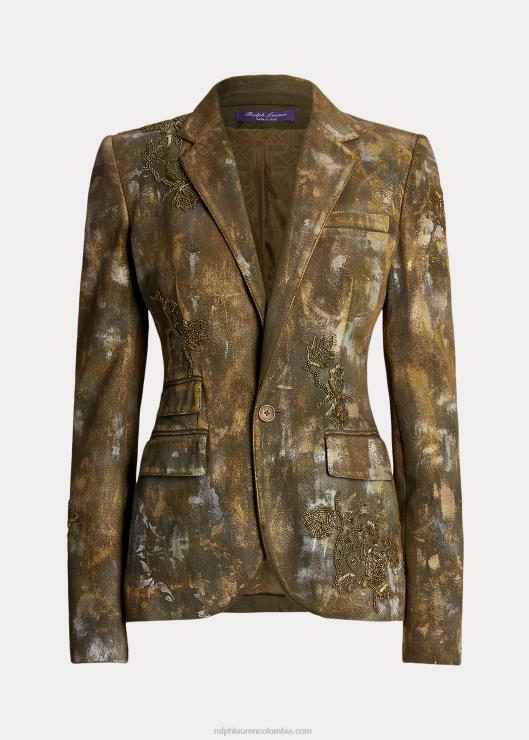chamarra de mezclilla pictórica calan mujer nómada pictórico de oliva Ralph Lauren 2XR2V9304
