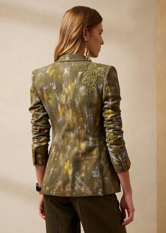 chamarra de mezclilla pictórica calan mujer nómada pictórico de oliva Ralph Lauren 2XR2V9304