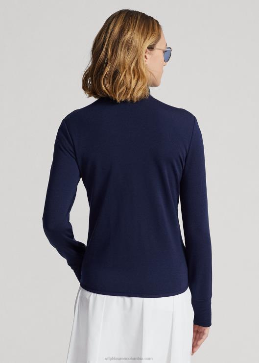 chamarra híbrida con cremallera completa mujer azul marino refinado Ralph Lauren 2XR2V3729