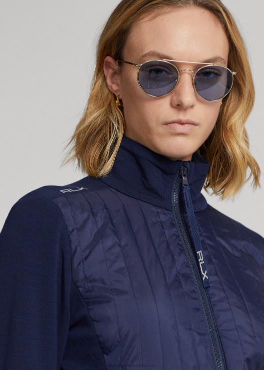 chamarra híbrida con cremallera completa mujer azul marino refinado Ralph Lauren 2XR2V3729
