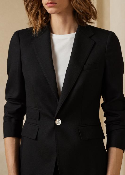 chamarra parker de cachemira mujer negro Ralph Lauren 2XR2V3462