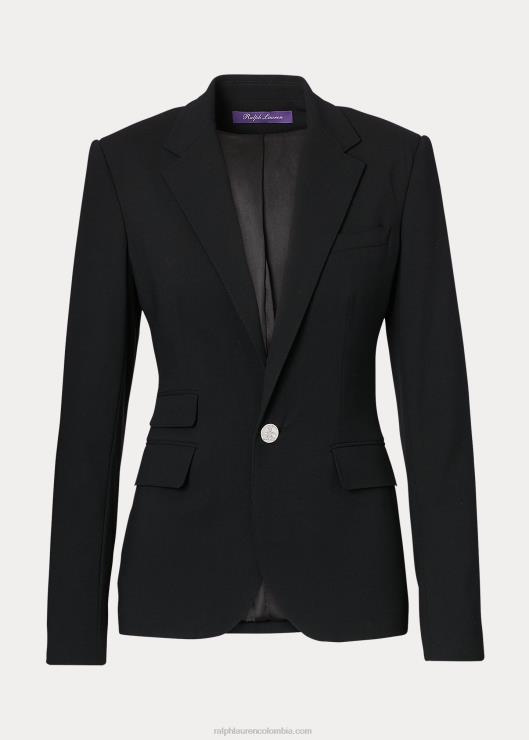 chamarra parker de lana elástica mujer negro Ralph Lauren 2XR2V3443