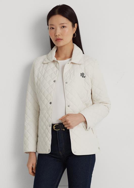 chaqueta acolchada con rombos mujer blanco Ralph Lauren 2XR2V4126
