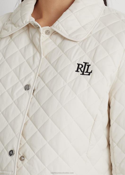 chaqueta acolchada con rombos mujer blanco Ralph Lauren 2XR2V4126