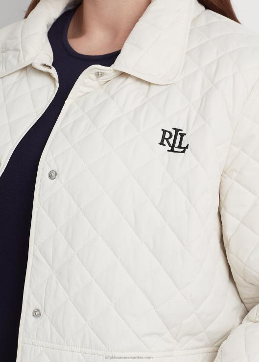 chaqueta acolchada con rombos mujer blanco Ralph Lauren 2XR2V4705