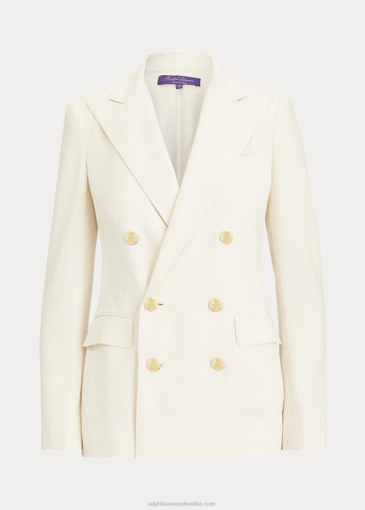 chaqueta camden en mezcla de lana mujer crema de lujo Ralph Lauren 2XR2V9135