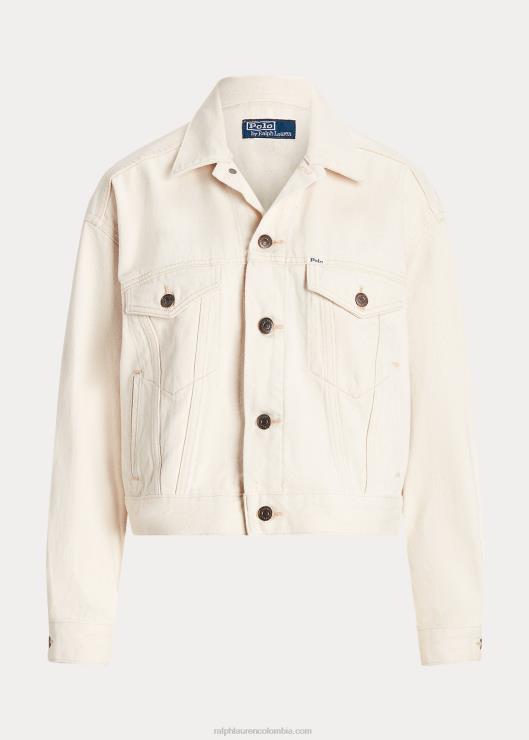 chaqueta camionero del nuevo proyecto de mezclilla mujer lavado de alsefina Ralph Lauren 2XR2V3067