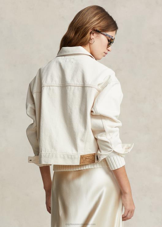 chaqueta camionero del nuevo proyecto de mezclilla mujer lavado de alsefina Ralph Lauren 2XR2V3067