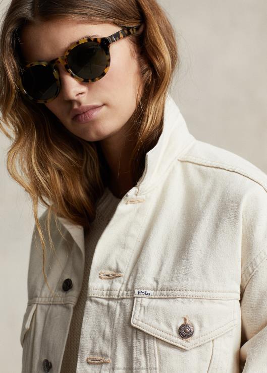 chaqueta camionero del nuevo proyecto de mezclilla mujer lavado de alsefina Ralph Lauren 2XR2V3067