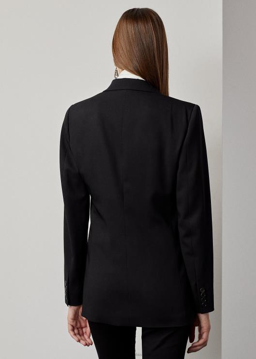 chaqueta de esmoquin de gabardina de lana truett mujer negro Ralph Lauren 2XR2V9331