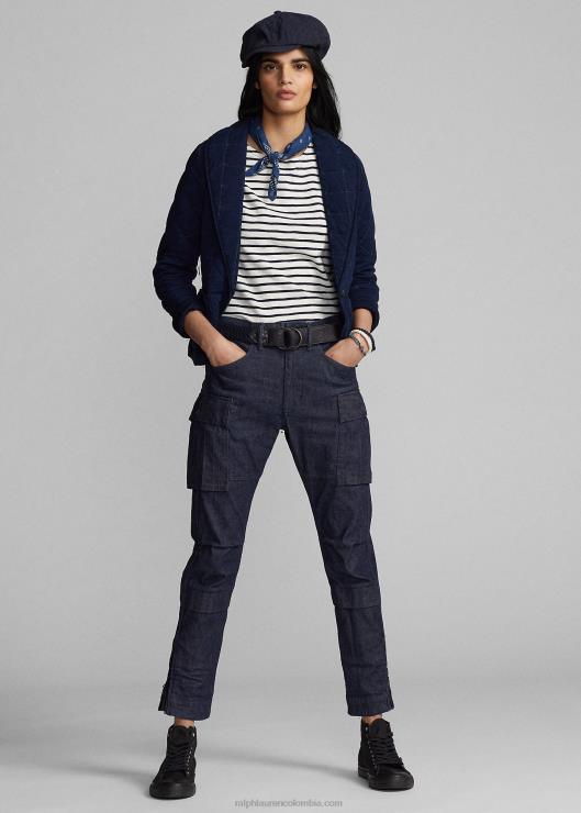 chaqueta de punto capitonada mujer índigo Ralph Lauren 2XR2V3669