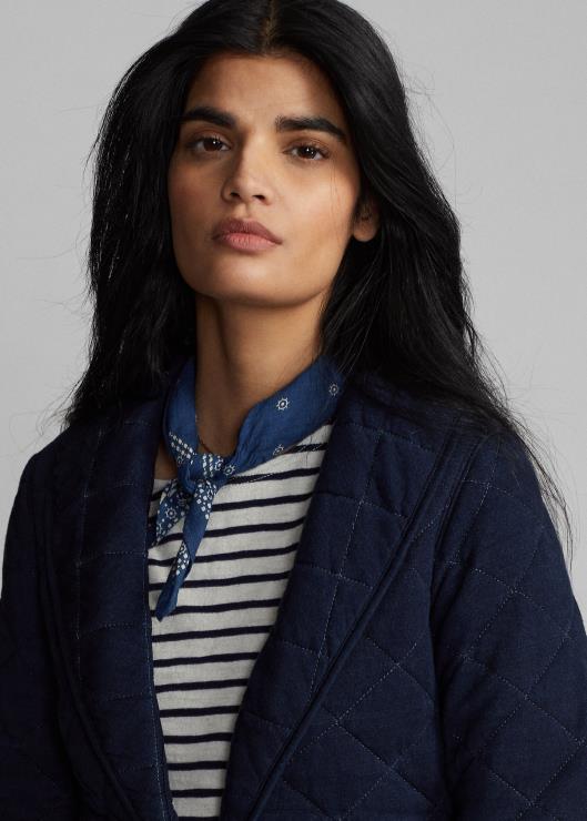 chaqueta de punto capitonada mujer índigo Ralph Lauren 2XR2V3669