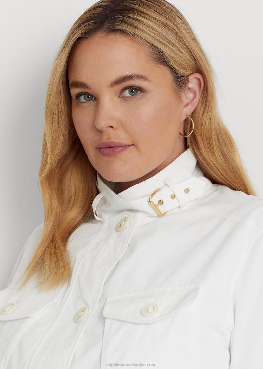 chaqueta militar de tafetán repelente al agua mujer blanco Ralph Lauren 2XR2V4793
