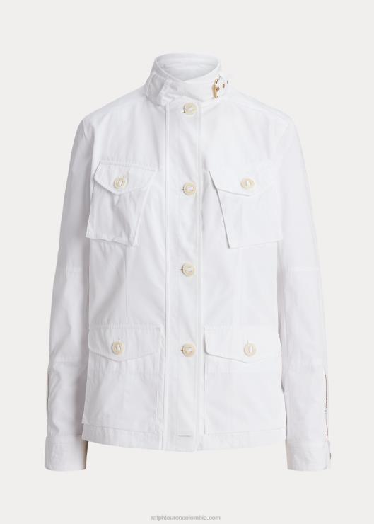 chaqueta militar de tafetán repelente al agua mujer blanco Ralph Lauren 2XR2V4873
