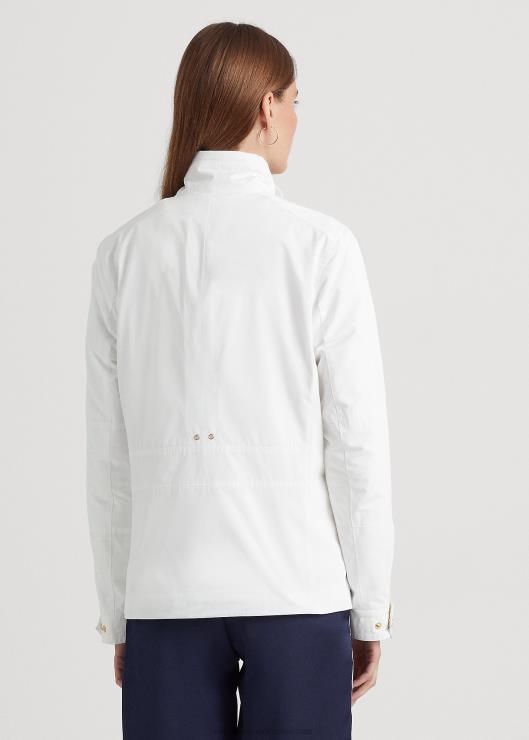 chaqueta militar de tafetán repelente al agua mujer blanco Ralph Lauren 2XR2V4873