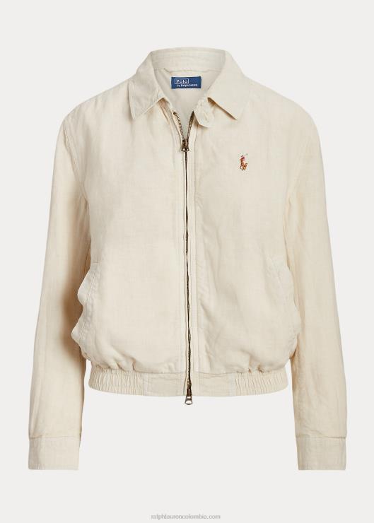 cortavientos de lino mujer caparazón Ralph Lauren 2XR2V2933