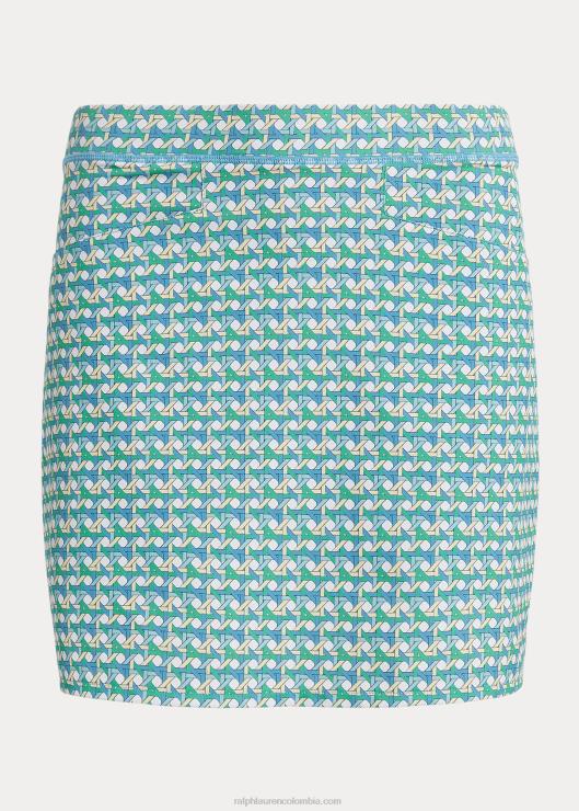 Falda pantalón de rendimiento plisada con estampado de 17