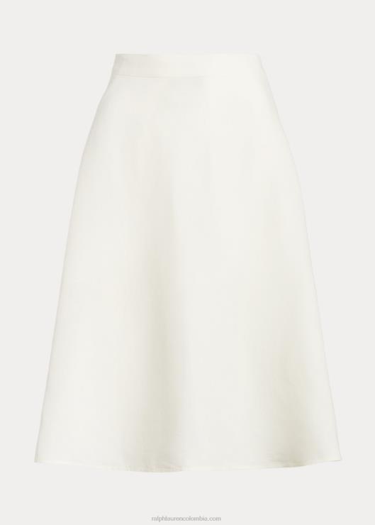 falda acampanada de lino mujer nevis Ralph Lauren 2XR2V2931