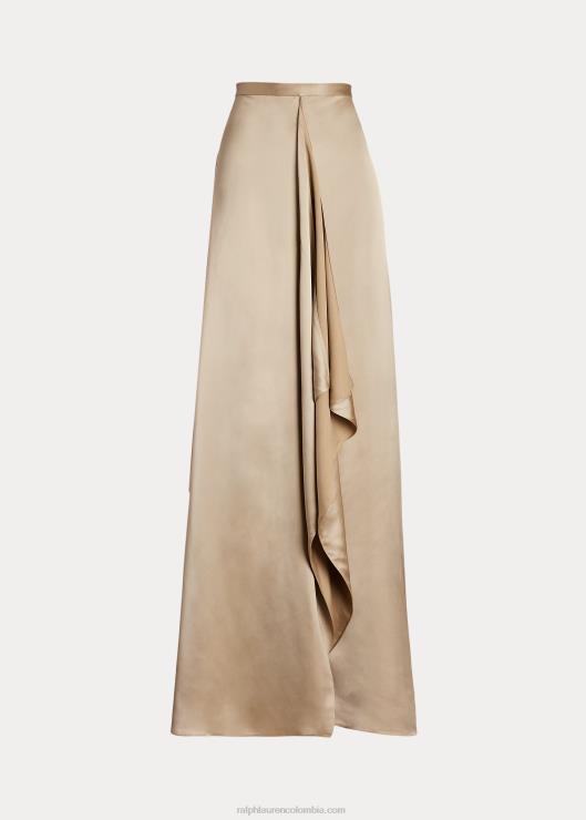 falda de satén lavado ellwood mujer Miel Ralph Lauren 2XR2V9273