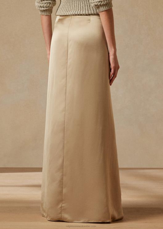 falda de satén lavado ellwood mujer Miel Ralph Lauren 2XR2V9273