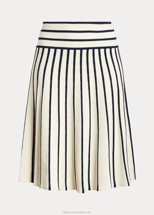 falda midi tejida a rayas mujerRalph Lauren 2XR2V4700