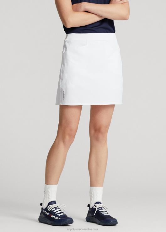 falda pantalón elástica con pliegues en la espalda mujer Ceramica Blanca Ralph Lauren 2XR2V9393
