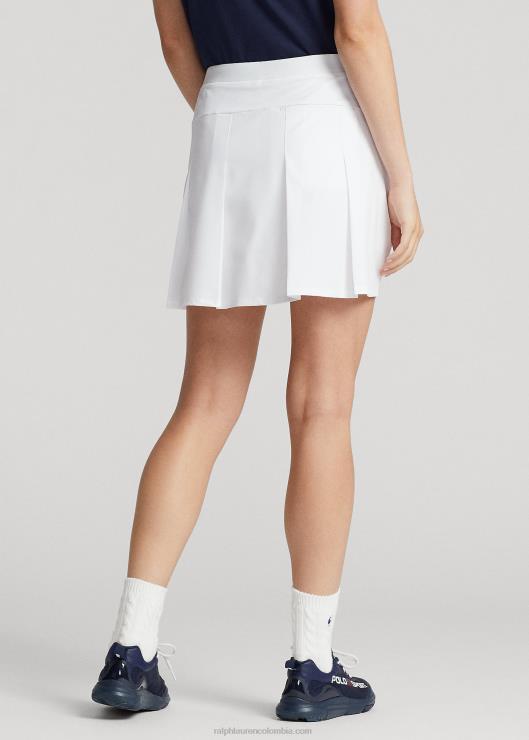falda pantalón elástica con pliegues en la espalda mujer Ceramica Blanca Ralph Lauren 2XR2V9393