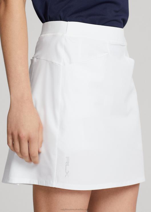falda pantalón elástica con pliegues en la espalda mujer Ceramica Blanca Ralph Lauren 2XR2V9393