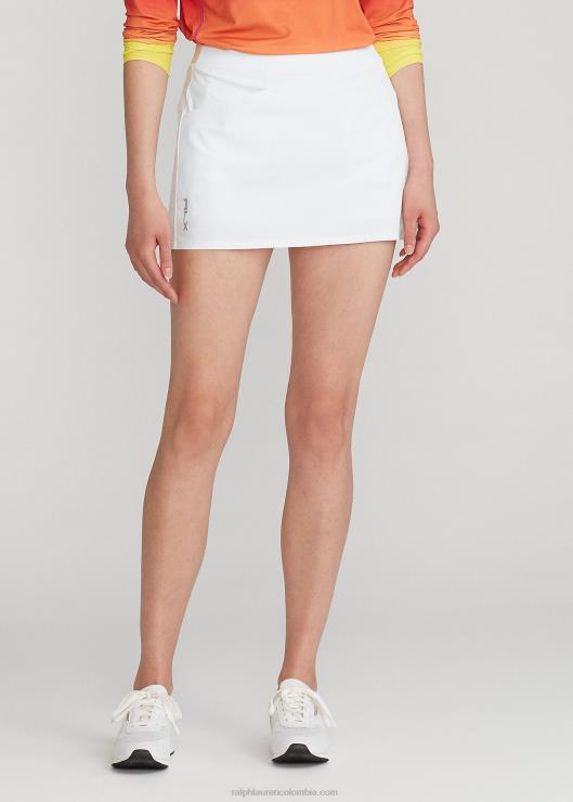 falda pantalón plisada elástica en cuatro direcciones mujer Ceramica Blanca Ralph Lauren 2XR2V3757