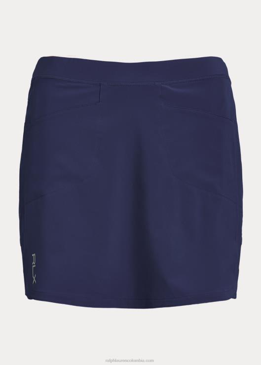 falda pantalón stretch perforada mujer azul marino refinado Ralph Lauren 2XR2V3694