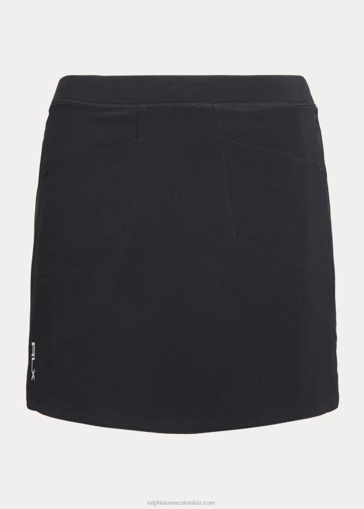 falda pantalón stretch perforada mujer negro Ralph Lauren 2XR2V3693