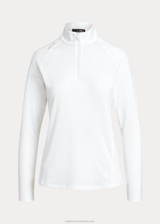 jersey con cremallera de un cuarto mujer Ceramica Blanca Ralph Lauren 2XR2V3702